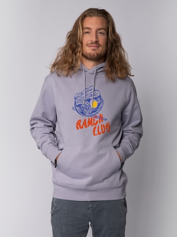 Felpa 'Ramen Club' di Watapparel in lilla: frontale