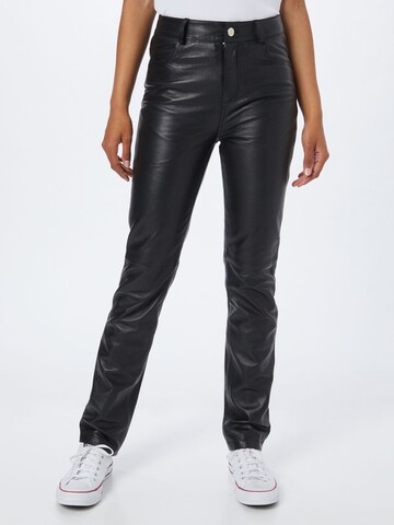 Deadwood Slim fit Pants 'Phoenix' in Black: front