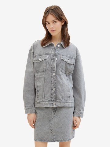 TOM TAILOR DENIM Jacke in Grau: predná strana