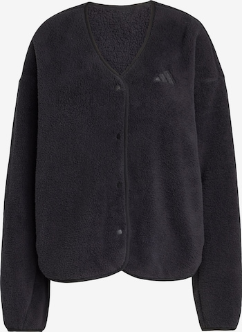 ADIDAS SPORTSWEAR Toiminnallinen fleecetakki 'Future Icons' värissä musta: etupuoli