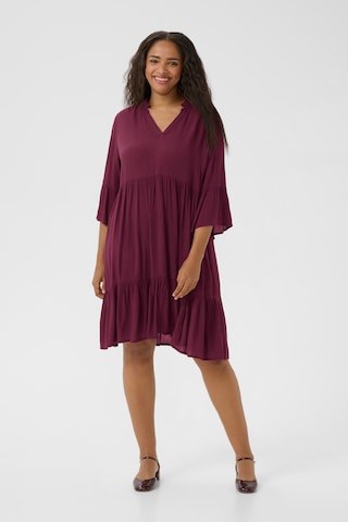 KAFFE CURVE Jurk 'Mariana' in Lila