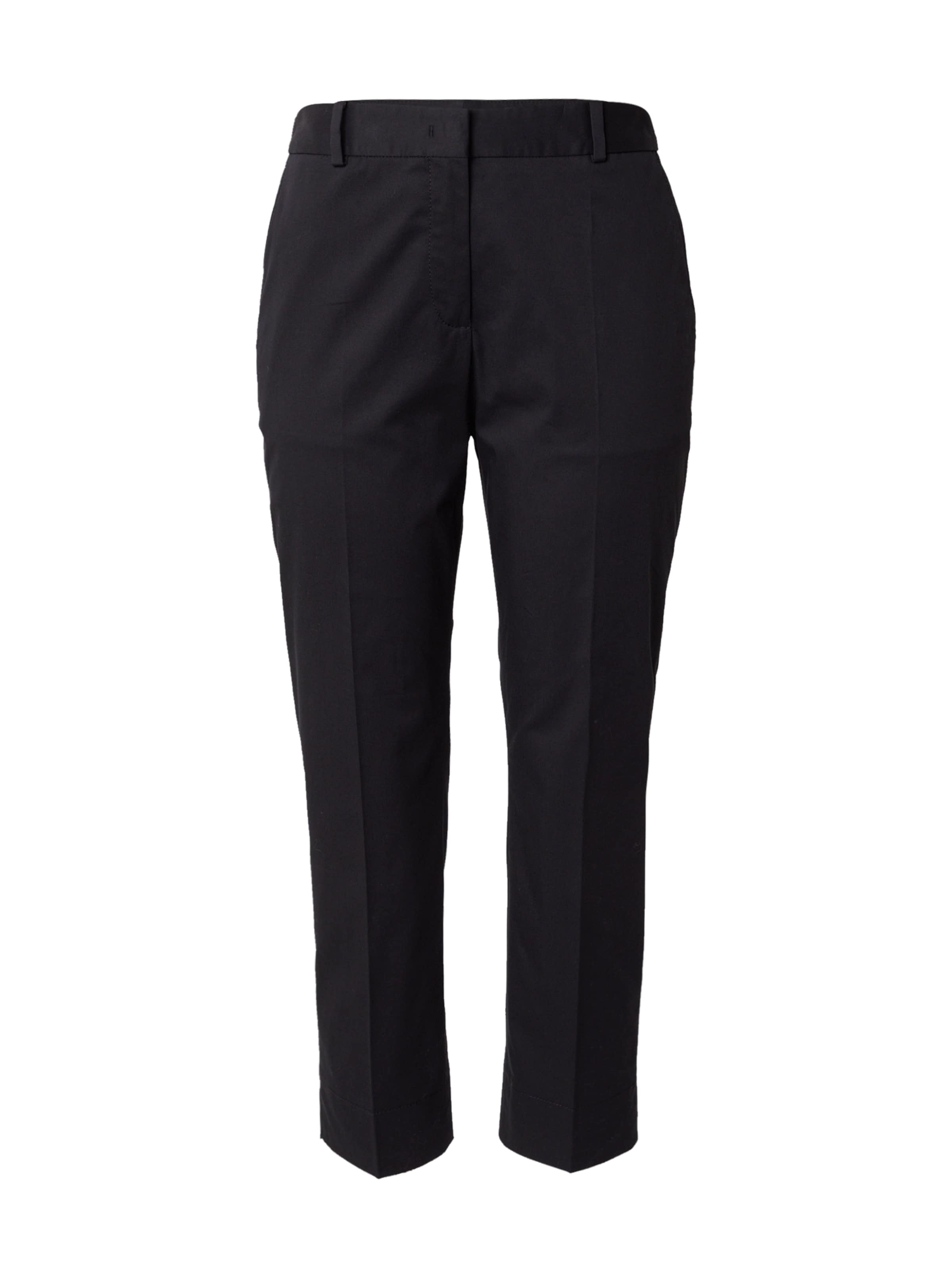 BOSS tavaline Viikidega püksid 'Tapria', värv must: eest vaates