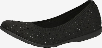 CAPRICE Ballet Flats in Black: front