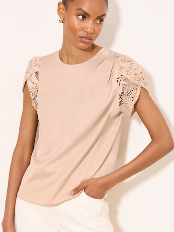 Lipsy Blouse in Beige