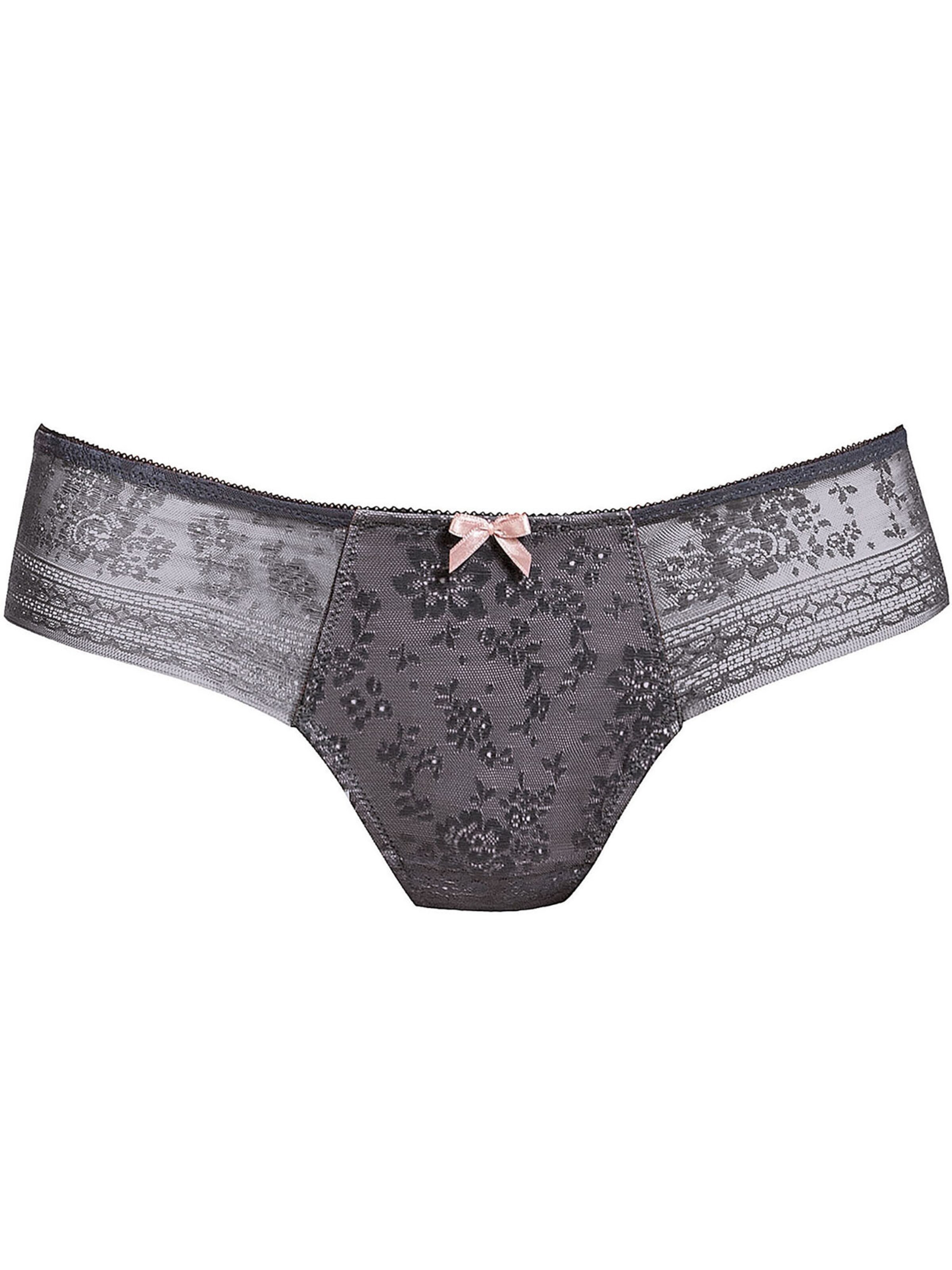 ANITA Thong 'Fleur' in Grey: front