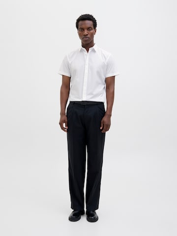 JACK & JONES Slim fit Button Up Shirt 'JJJoe' in White