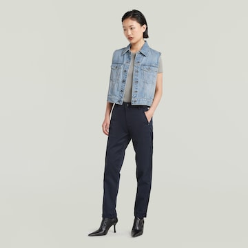 G-STAR Tapered Chino trousers 'Kate' in Blue
