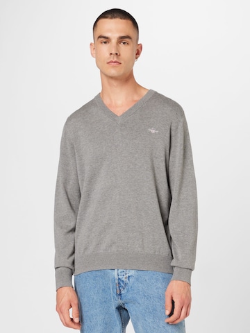 GANT - Pullover 'CLASSIC' em cinzento: frente