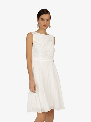 Robe de cocktail Kraimod en blanc : devant