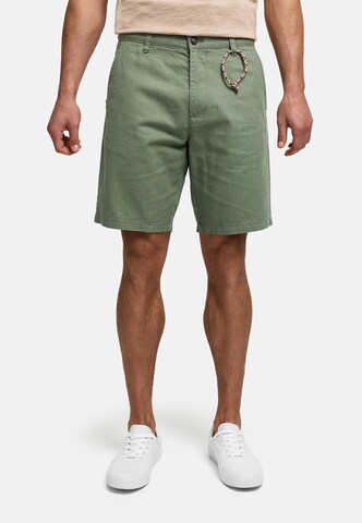 INDICODE JEANS Regular Chino 'Melio' in Groen: voorkant