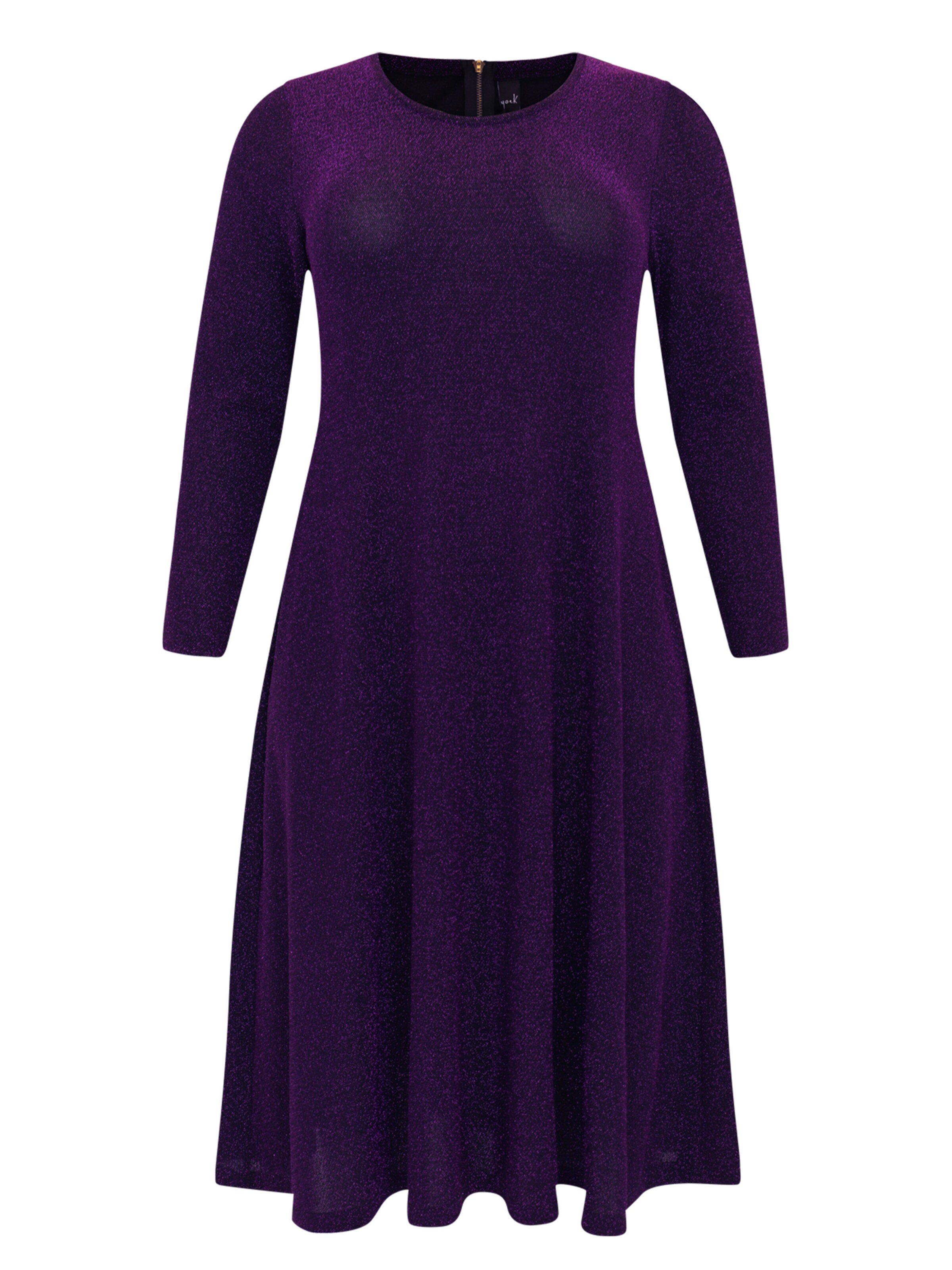 YOEK Jurk in Lila: voorkant