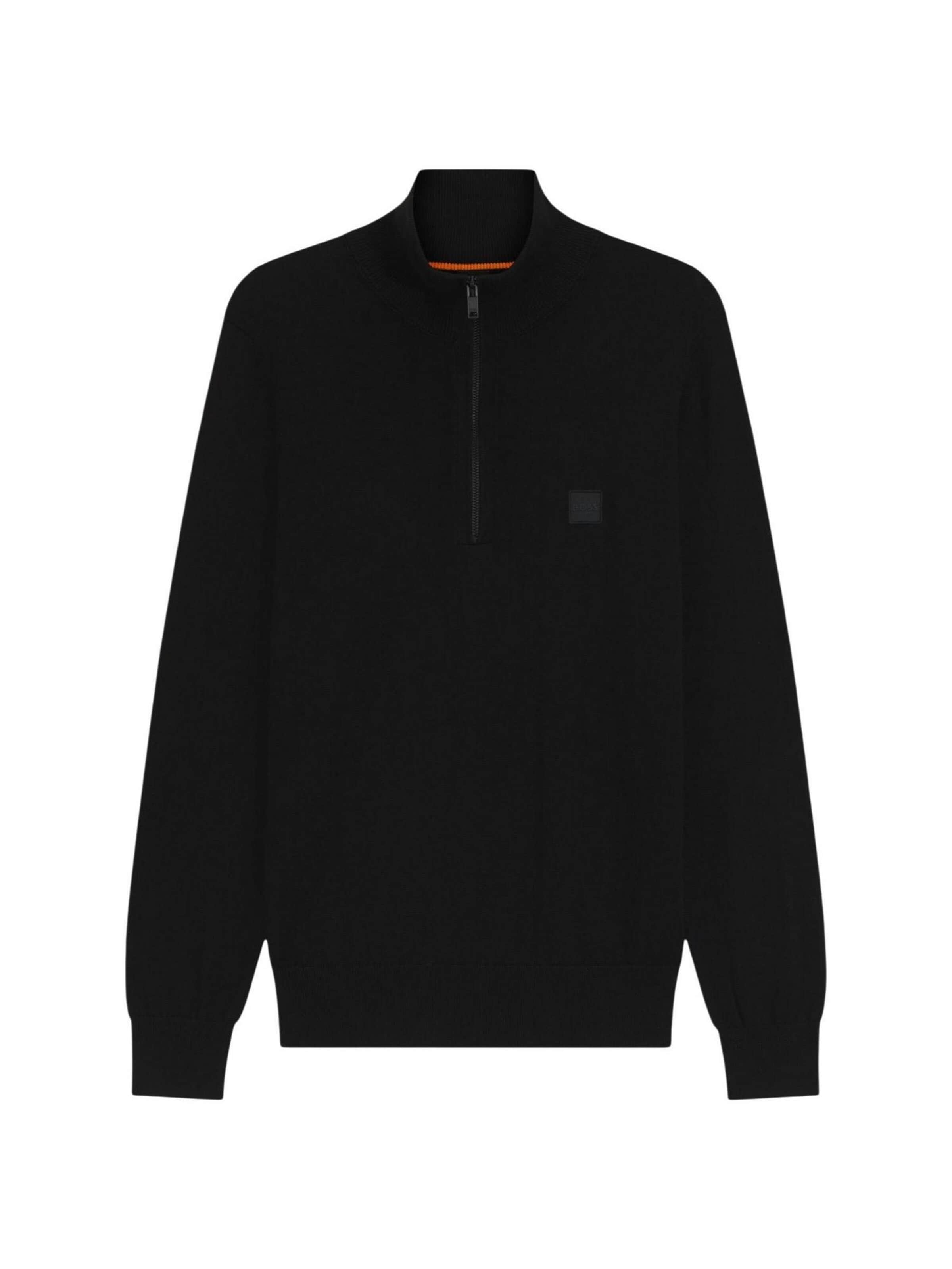 BOSS Sweater in Black: front