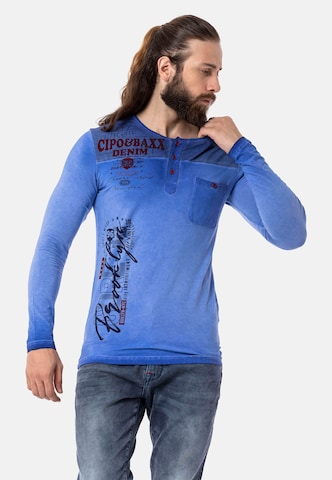 CIPO & BAXX Shirt in Blue