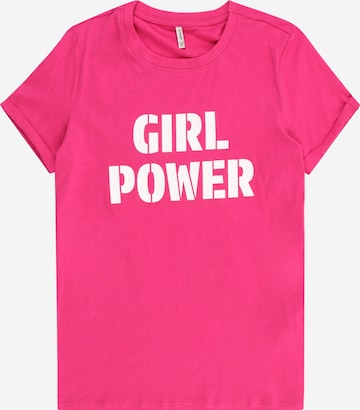 T-Shirt 'KOGVERA' KIDS ONLY en rose : devant