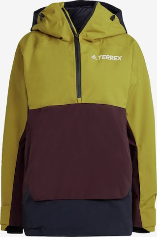 ADIDAS TERREX Athletic Jacket in Green: front