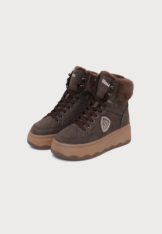 Blauer.USA Schnürstiefelette in Braun