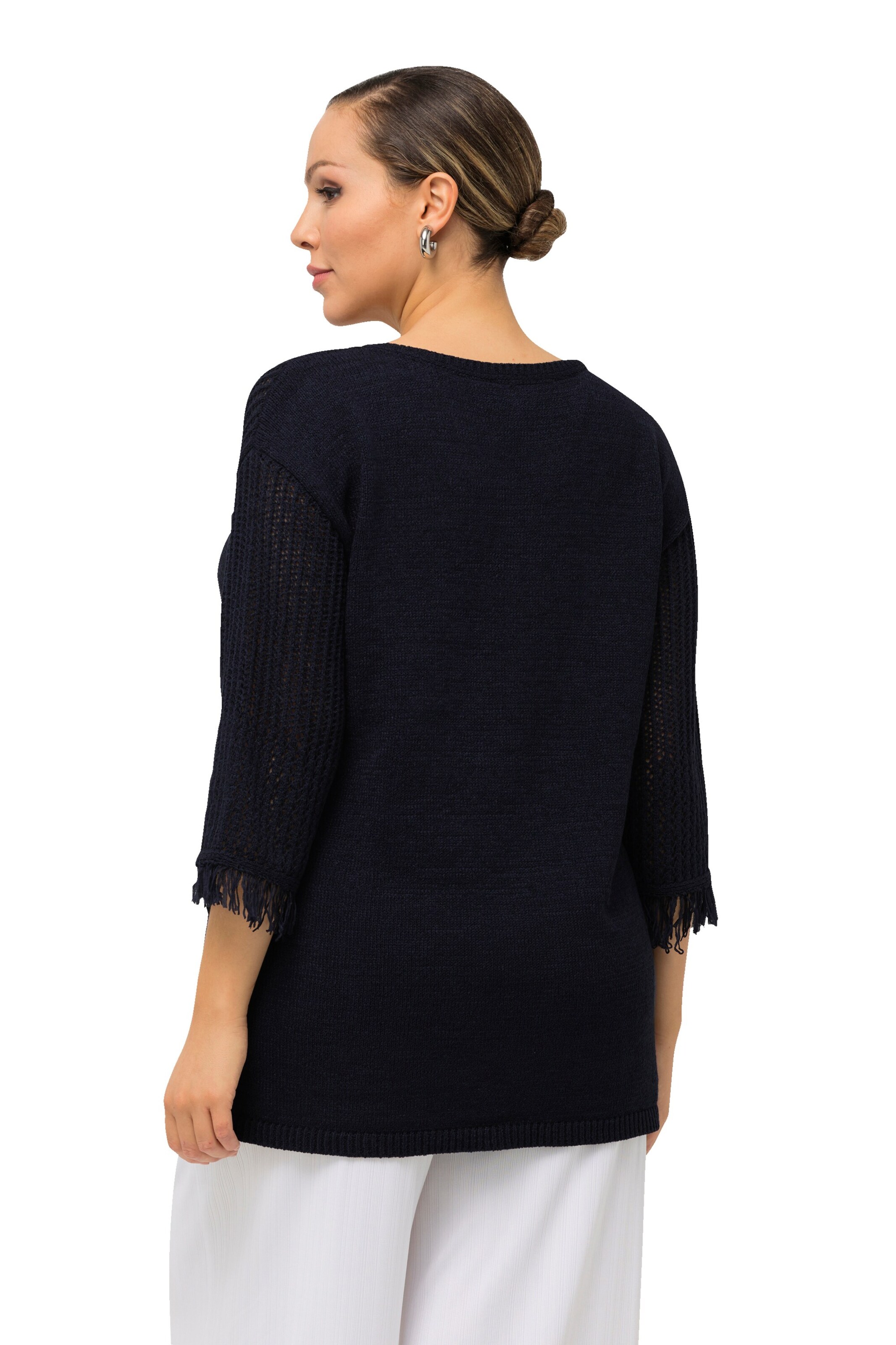Pull-over Ulla Popken en bleu