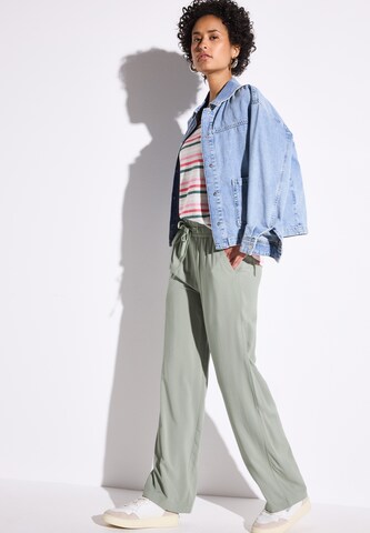 STREET ONE Wide leg Pants in Green
