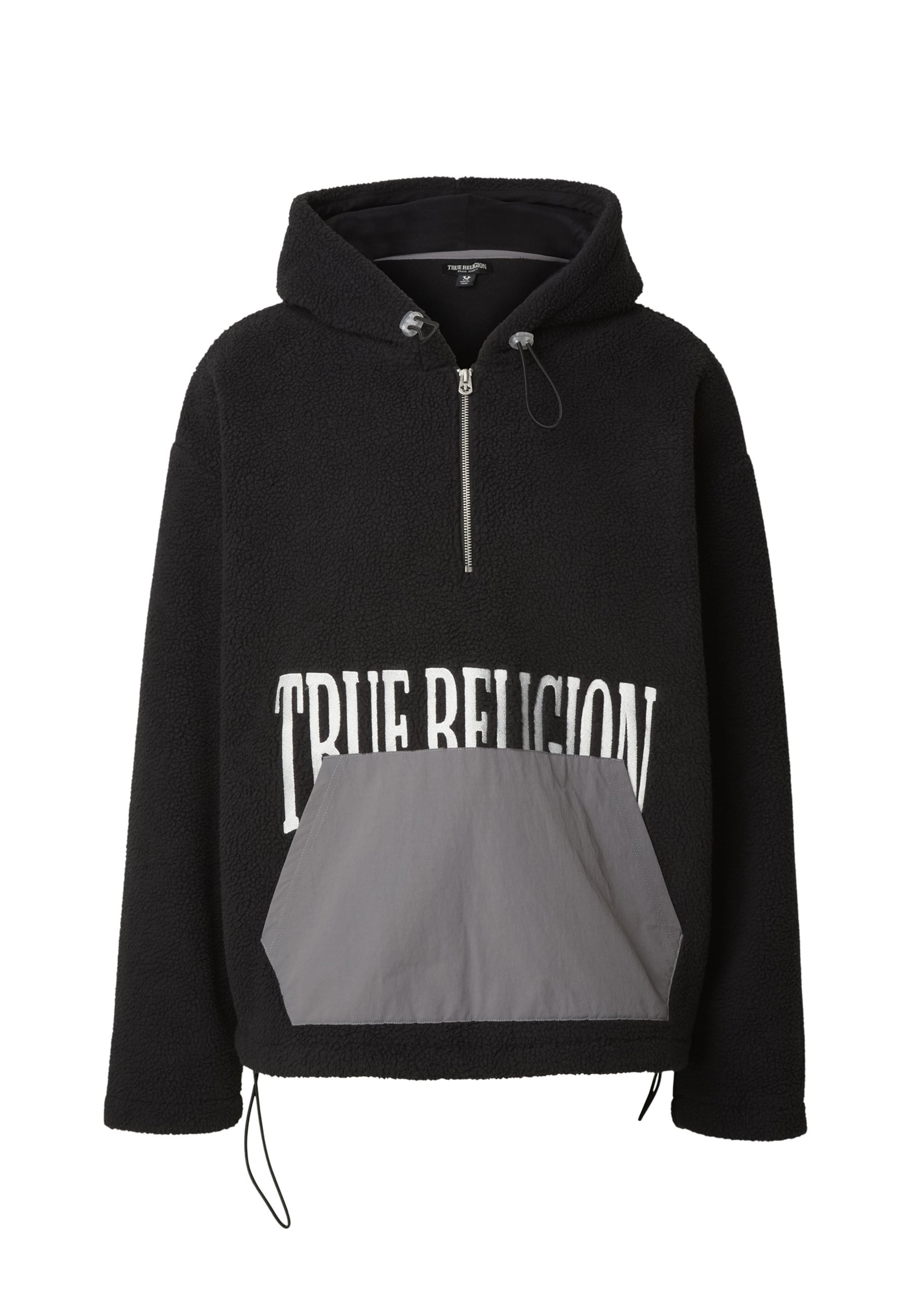 True Religion Pullover in grau / schwarz / weiß, Produktansicht