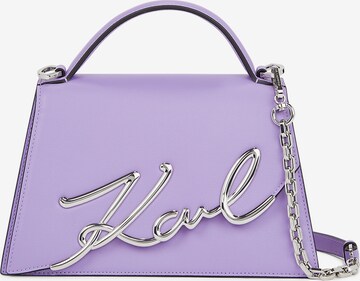 Sac à bandoulière Karl Lagerfeld en violet : devant