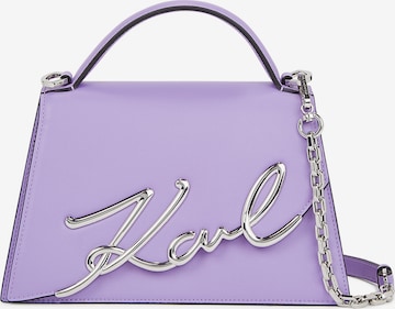 Karl Lagerfeld Crossbody Bag in Purple: front