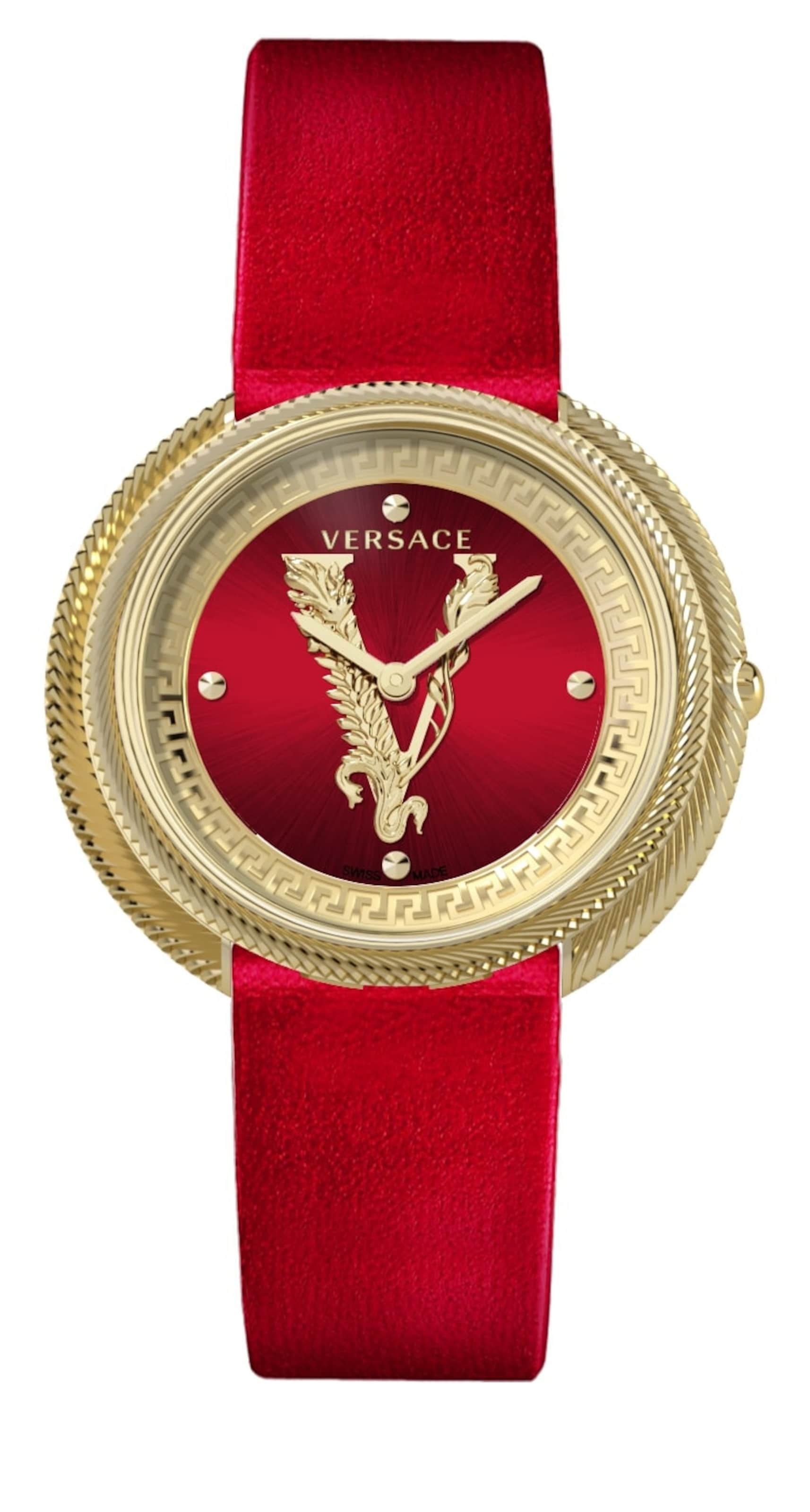 VERSACE Uhr in Gold: Vorderseite