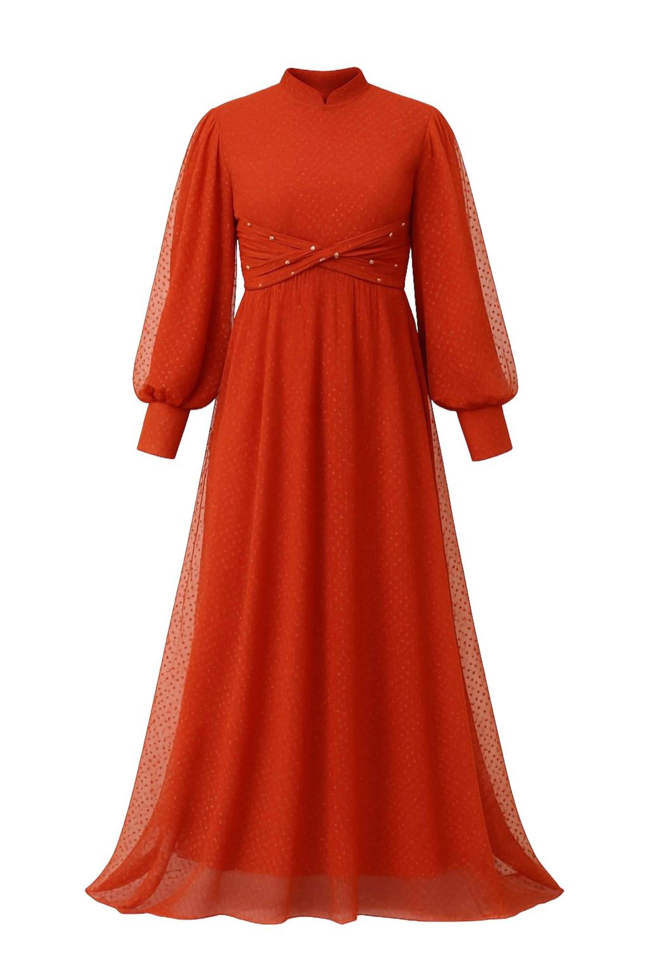 MODAMIHRAM Avondjurk in Rood: voorkant