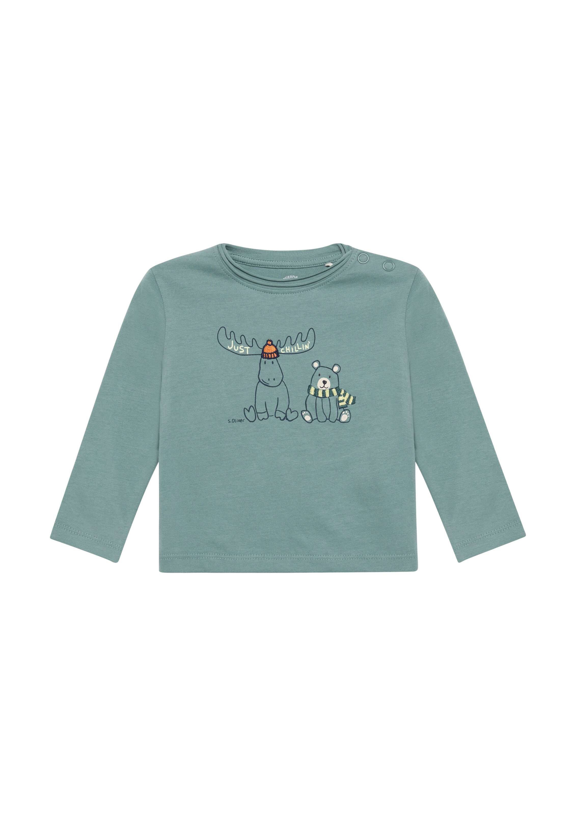 s.Oliver Shirt in Groen: voorkant