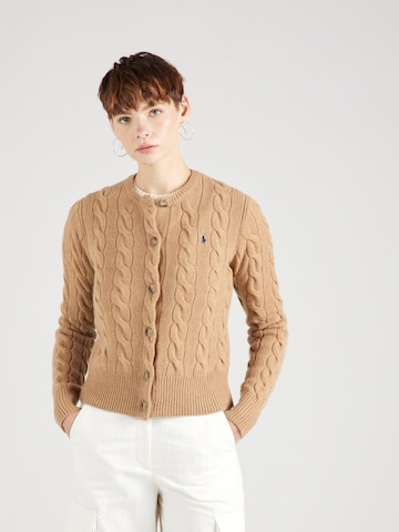 Cardigan Polo Ralph Lauren en beige : devant