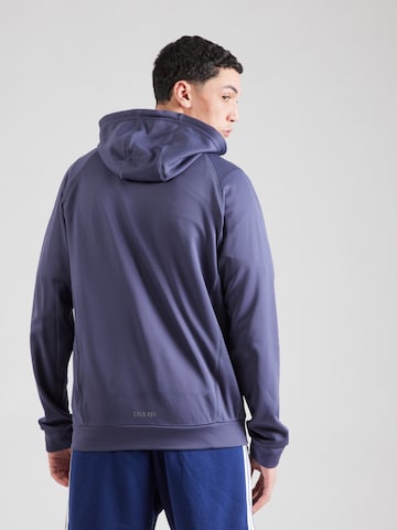 ADIDAS PERFORMANCE Sportsweatjacke in Blau: Rückseite
