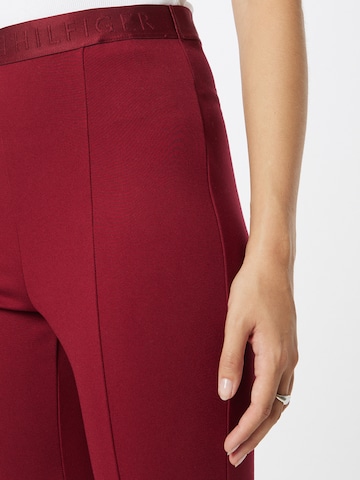 TOMMY HILFIGER Slimfit Leggings  'Audrey' in Rot