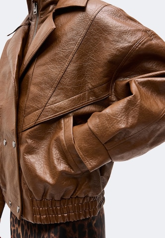 TOPSHOP Between-Season Jacket 'TOPA' in Brown