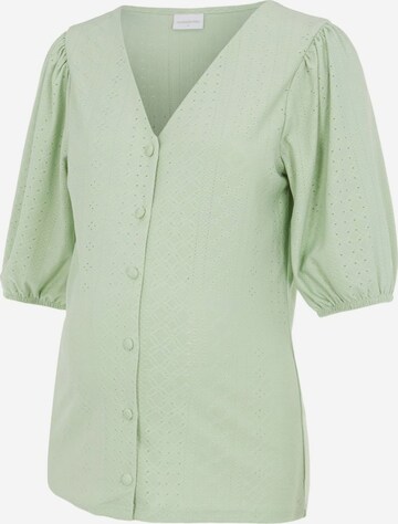 MAMALICIOUS Blouse 'Montana' in Groen: voorkant