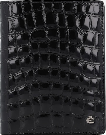 Portamonete di Esquire in nero: frontale