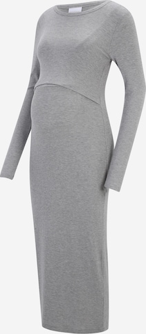 Robe 'MLBRYNNA JUNE' MAMALICIOUS en gris : devant