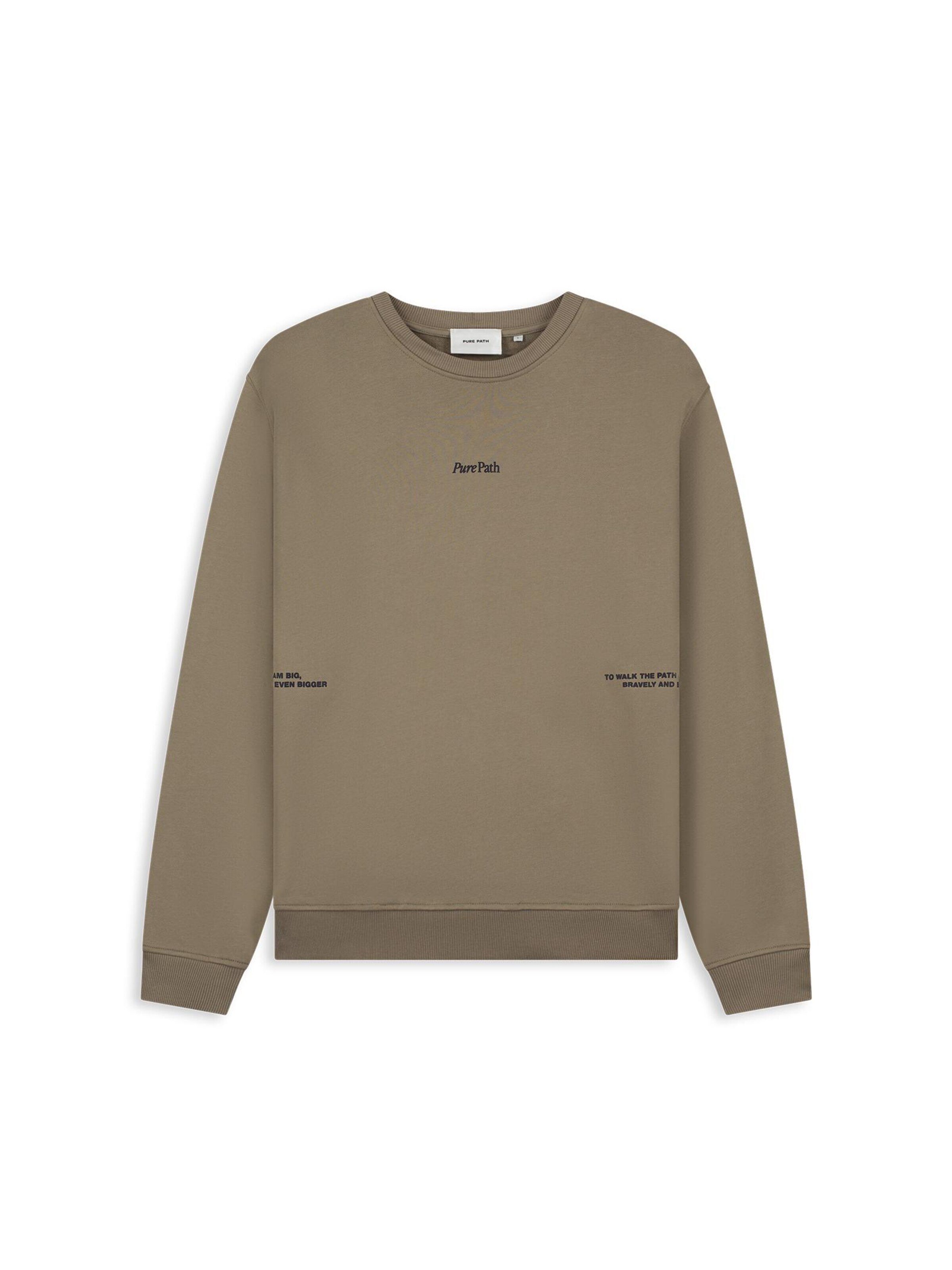 Sweat-shirt Pure Path en gris : devant