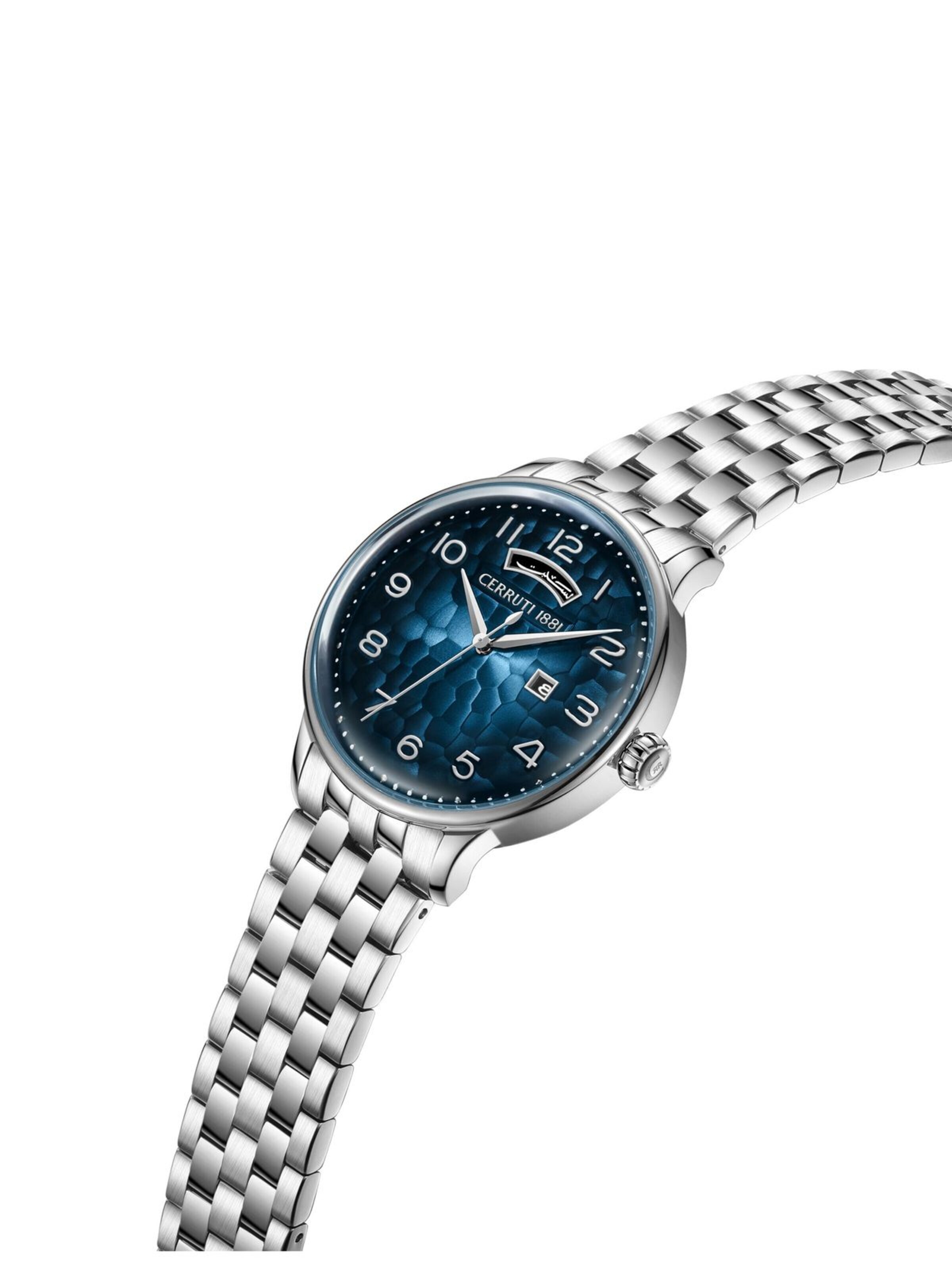 CERRUTI 1881 Analoguhr 'Date watch Dervio'‌‌‌‌ in Silber