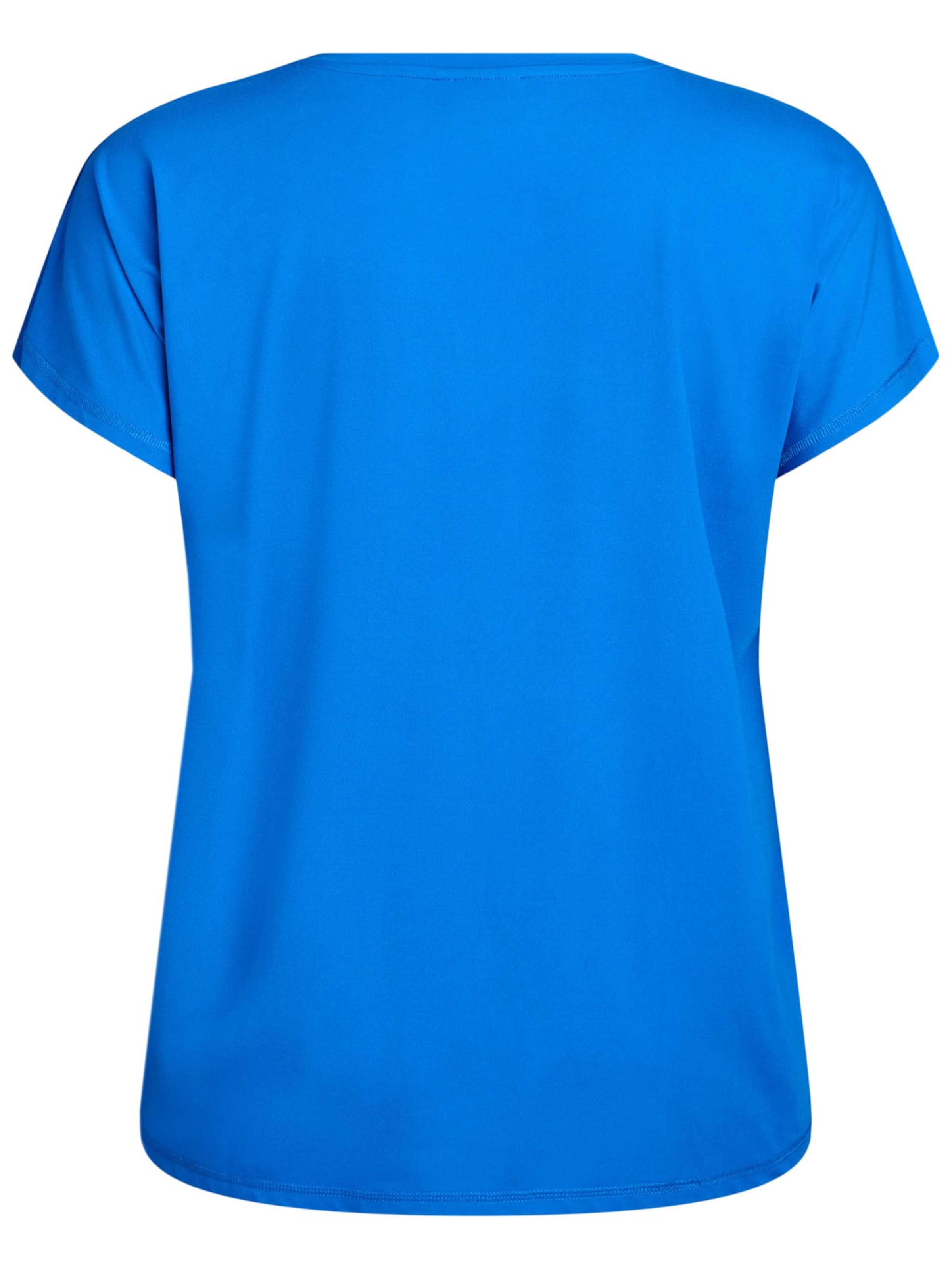 Zizzi Shirts 'Abasic' i blå