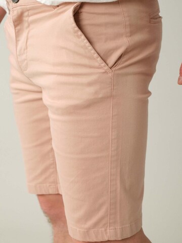Coupe slim Pantalon 'VARTY' Deeluxe en rose