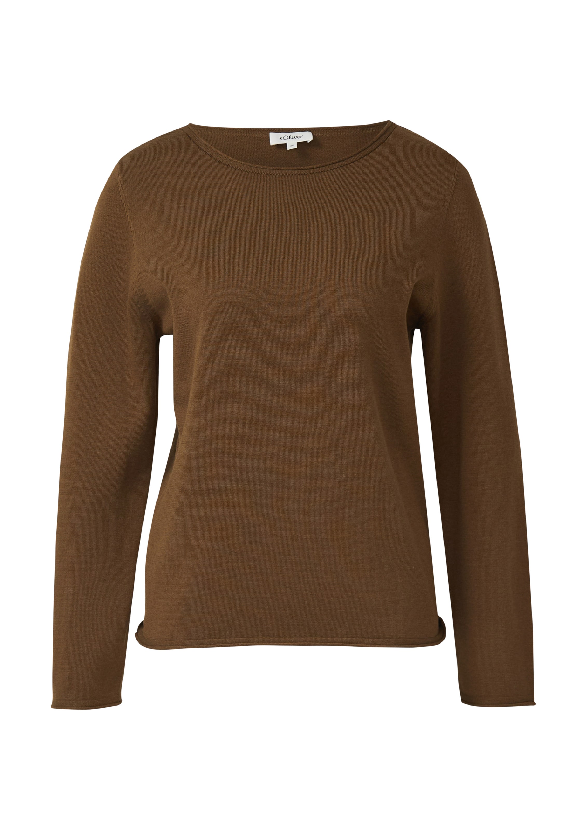 s.Oliver Pullover in Braun: Vorderseite