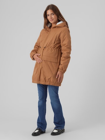 MAMALICIOUS Zimska jakna 'Lisa' | rjava barva