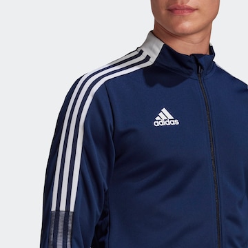 ADIDAS SPORTSWEAR Skinny Sportjas 'Tiro 21' in Blauw