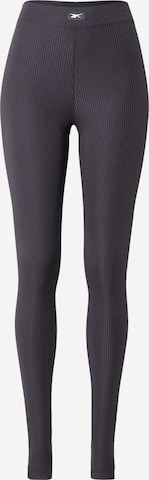 Reebok Skinny Παντελόνι φόρμας σε μαύρο: μπροστά