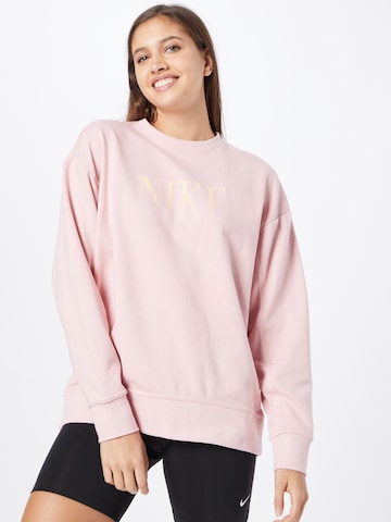 NIKE - Sweatshirt de desporto 'Get Fit' em rosa: frente