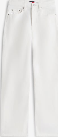 Tommy Jeans Wide Leg Farkut 'LAYLA' värissä valkoinen: etupuoli