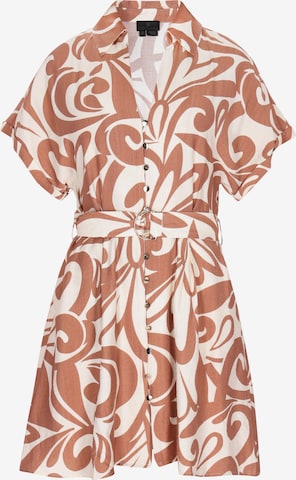 Rochie tip bluză 'Fashion Look' de la DreiMaster Klassik pe bej: față