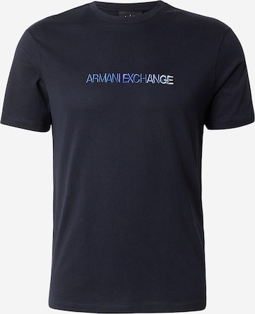 ARMANI EXCHANGE Tričko - Modrá: predná strana