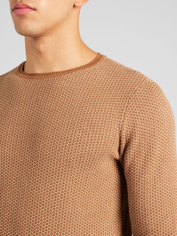BLEND Sweter w kolorze brązowy