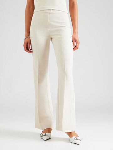 évasé Pantalon à plis millane en beige : devant