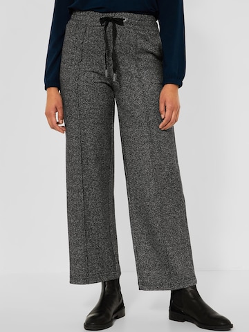 STREET ONE Trousers with creases in Grey: front